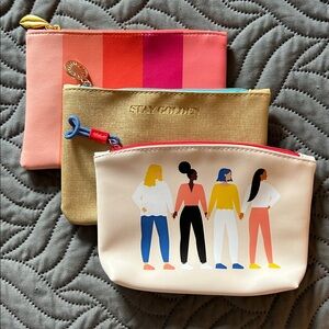 NWOT -3 ipsy Women's Makeup Bags